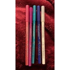 5pc Waterproof Lip & Eye Liner Pencil Set